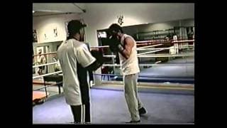 Darrell Foster training Antonio Banderas and Woody Harrelson for "Play It To The Bone"