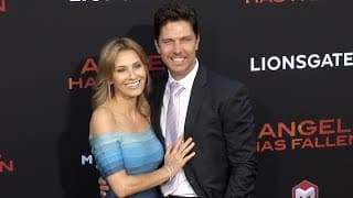 Michael Trucco and Sandra Hess "Angel Has Fallen" World Premiere