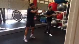 Darrell Foster training Chiwetel Ejiofor - Swords and Staff
