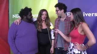 Ron Funches and Bianca Kajlich from Undateable @ NBC Red Carpet | AfterBuzz TV