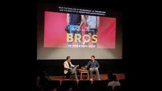 Writer/director Nicholas Stoller on BROS.