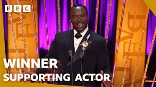 Ariyon Bakare wins Supporting Actor 🏆 | BAFTA TV Awards 2025