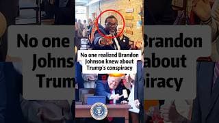 No one realized Brandon Johnson knew about Trump’s conspiracy. -1 #shorts#trump#celebrity#actor
