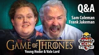 Young Hodor Sam Coleman and Vale Lord Frank Jakeman Game of Thrones Comic Con 2019 St Albans