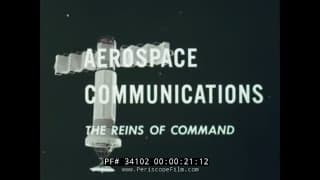 " AEROSPACE COMMUNICATIONS  THE REINS OF COMMAND " 1961 JAMES STEWART  DEW LINE  COLD WAR FILM 34102