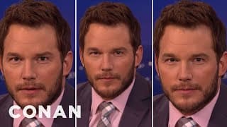 Chris Pratt’s Three Faces Of “Jurassic World” Acting | CONAN on TBS