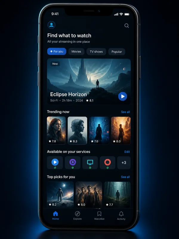 Watchmode App Screenshot